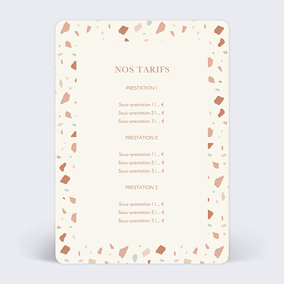 Affiche entreprise Terrazzo