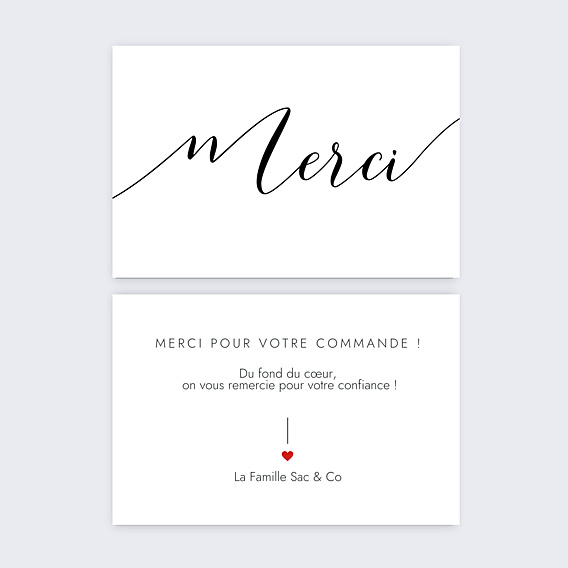 Remerciements Professionnels Merci pour votre commande