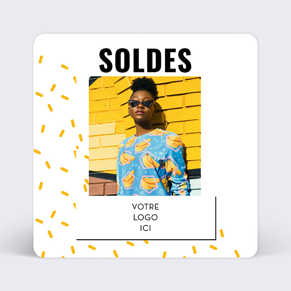 Support publicitaire Soldes Exceptionnelles