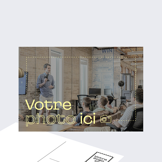 Support publicitaire Carte postale avec photo