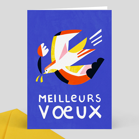 Voeux solidaires Oiseau