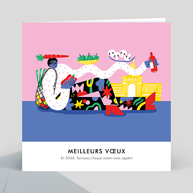 Voeux solidaires Apptit - Mdecins Du Monde x Perrine Honor x Popcarte