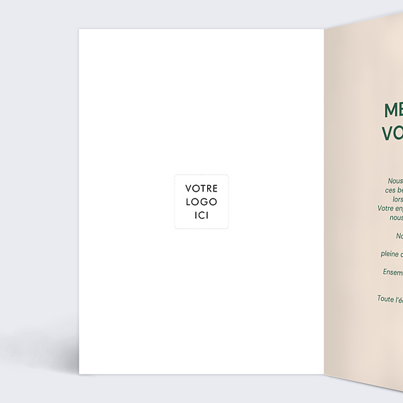 Carte de vœux solidaire Monde meilleur Intérieur Gauche