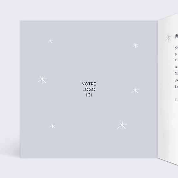 Carte de vœux solidaire Espoir Intérieur Gauche