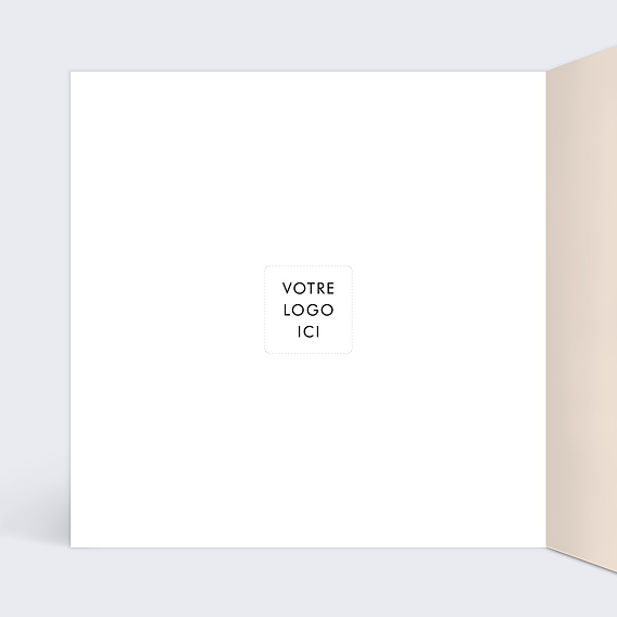 Carte de vœux solidaire Joie Intérieur Gauche