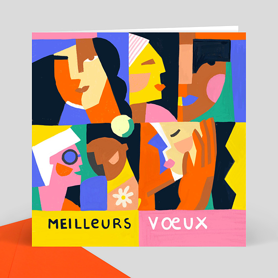Voeux solidaires Visages
