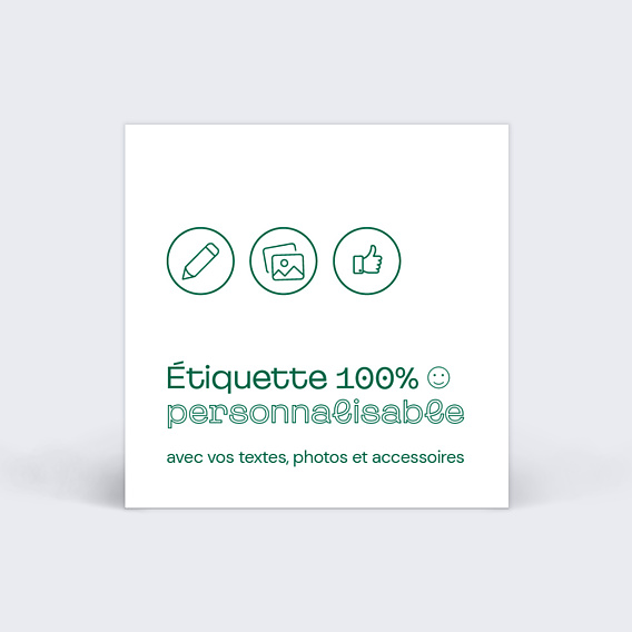Etiquette 100 Personnalisable Popcarte Etiquette 100 Personnalisable Popcarte