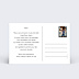 Produits 100% personnalisables Carte Postale Personnalisable Verso