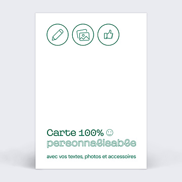 100% personnalisable Modle 100% Personnalisable Portrait Simple