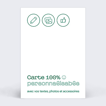 Cartes 100 Personnalisables Popcarte