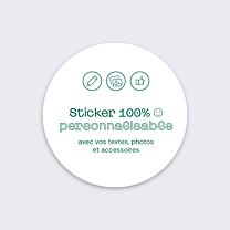 Sticker 100% Personnalisable